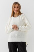 Джемпер однотонний жіночий Park karon 12056 One Size Молочний