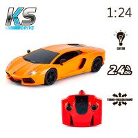 Автомобиль KS DRIVE на р/у – LAMBORGHINI AVENTADOR LP 700 – 4 124GLBO Оранжевый (6900007277839)  Фото №6