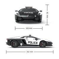 Автомобиль KS DRIVE на р/у – LAMBORGHINI AVENTADOR POLICE (1:14, 2.4Ghz) 114GLPCWB Разноцветный (6900007341417)  Фото №5