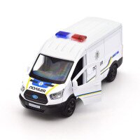 Автомодель Ford Transit Van Поліція TechnoDrive 250343U Білий (4895065079391)  Фото №5