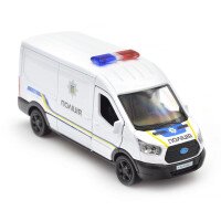 Автомодель Ford Transit Van Поліція TechnoDrive 250343U Білий (4895065079391)  Фото №4