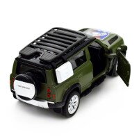 Автомодель &quot;Шевроны Героев&quot; Land Rover Defender 110 &quot;25 ОПДБр&quot; TechnoDrive 250289M Темно-зеленый (6900007377195)  Фото №0