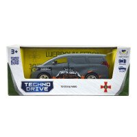Автомодель &quot;Шеврони Героїв&quot; Toyota Alphard &quot;Загін метеликів&quot; TechnoDrive KM6011 Темно-сірий (6974465201842)  Фото №3
