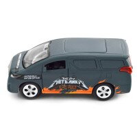 Автомодель &quot;Шеврони Героїв&quot; Toyota Alphard &quot;Загін метеликів&quot; TechnoDrive KM6011 Темно-сірий (6974465201842)  Фото №6
