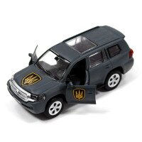 Автомодель &quot;Шевроны Героев&quot; Toyota Land Сruiser &quot;Рубеж&quot; TechnoDrive KM6010 Темно-серый (6974465201835)  Фото №13