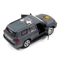 Автомодель &quot;Шевроны Героев&quot; Toyota Land Сruiser &quot;Рубеж&quot; TechnoDrive KM6010 Темно-серый (6974465201835)  Фото №0