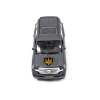 Автомодель &quot;Шевроны Героев&quot; Toyota Land Сruiser &quot;Рубеж&quot; TechnoDrive KM6010 Темно-серый (6974465201835)  Фото №12
