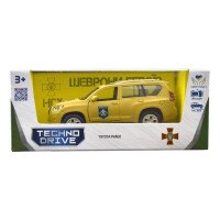 Автомодель &quot;Шевроны Героев&quot; Toyota Prado &quot;Хартия&quot; TechnoDrive KM6188 Хаки (6974465201880)  Фото №3