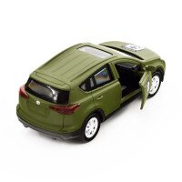 Автомодель &quot;Шевроны Героев&quot; Toyota RAV4 &quot;Ураган&quot; TechnoDrive KM6198 Темно-зеленый (6974465201873)  Фото №0
