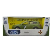 Автомодель &quot;Шевроны Героев&quot; Toyota RAV4 &quot;Ураган&quot; TechnoDrive KM6198 Темно-зеленый (6974465201873)  Фото №3
