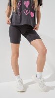 Велотреки однотонные для девочки LAWA GBC02339 140 см Графитовый