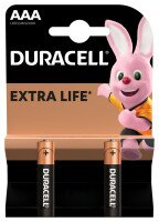 Батарейка DURACELL Basic AAA1.5V LR03 2 штуки на блистере 5010171 (5000394058170)