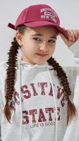 Купить Бейсболка для девочки 38486-1 50-52 Бордовый Артикул: 2000999452789 Миниатюра фотографии № 1