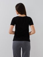 Купити Білизна-футболка жіноча OZKAN 25284 2XL Чорний Артикул: 2000999405334 Фото мініатюра № 4