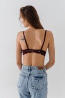 Бюcтгальтер Onita de Mas 8661 75B Бордовий  Фото №3