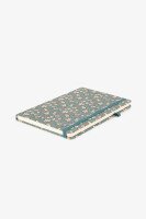 Блокнот на резинке Small flowers 762497ML 80 л. Бирюзовый  Фото №1