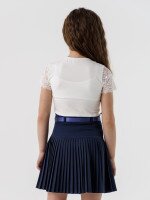 Блуза однотонная для девочки Perix 5010 152 см Молочный (2000990480088D)(SC)  Фото №0