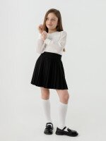Блуза однотонна для дівчинки Perix 5017 116 см Молочний (2000990479570D)(SC)  Фото №4
