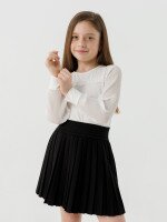 Блуза однотонна для дівчинки Perix 5017 116 см Молочний (2000990479570D)(SC)  Фото №2