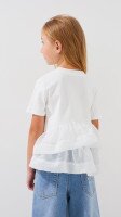 Купить Блуза однотонная для девочки DomeiLand 851050 104 см Белый Артикул: 2000999436840 Миниатюра фотографии № 5