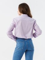 Блуза однотонная женская LAWA WTC02366 XS Лиловый  Фото №3