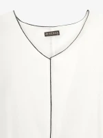 Купить Блуза однотонная женская GENUA G01101-0005 2XL Белый Артикул: 2000999539329 Миниатюра фотографии № 7