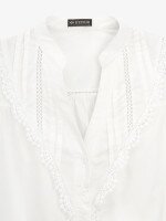 Купить Блуза однотонная женская GENUA G01101-0008 XS Белый Артикул: 2000999539404 Миниатюра фотографии № 2