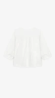 Блуза однотонная женская Mei ren yu 2515 One Size Белый  Фото №2