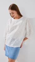 Блуза однотонная женская Mei ren yu 2515 One Size Белый  Фото №1