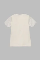 Блуза однотонная для девочки Perix 5015 116 см Молочный (2000990480002D)(SC)  Фото №8