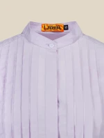 Блуза однотонная женская LAWA WTC02366 L Лиловый  Фото №6