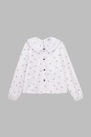 Блуза с узором для девочки MyChance 2414 140 см Белый (2000990618993D)(SC)  Фото №5