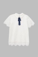 Блуза трикотажная для девочки Vio Faloni 3323 146 см Молочный (2000990495303S)(SC)  Фото №5