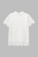Блуза трикотажная для девочки Vio Faloni 3323 146 см Молочный (2000990495303S)(SC)  Фото №8