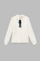 Блуза трикотажна для дівчинки Vio Faloni 3363 116 см Молочний (2000990495488D)(SC)  Фото №5