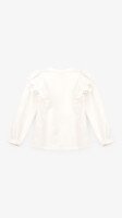 Купити Блуза трикотажна для дівчинки Aura Style 860 122 см Молочний Артикул: 2000999197642 Фото мініатюра № 9