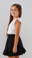 Блуза трикотажна для дівчинки Aura Style 861 122 см Молочний  Фото №1
