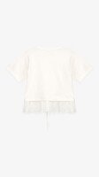 Блуза трикотажная для девочки Aura Style 862 116 см Молочный  Фото №1