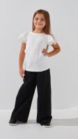 Купити Блуза трикотажна для дівчинки Aura Style 863 116 см Молочний Артикул: 2000999197840 Фото мініатюра № 2