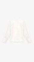 Блуза трикотажная для девочки Aura Style 865 116 см Молочный  Фото №2