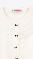Блуза трикотажна для дівчинки Aura Style 867 128 см Молочний  Фото №0