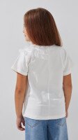 Блуза трикотажная для девочки Aura Style 867 116 см Молочный  Фото №2