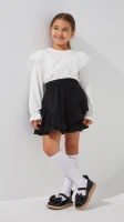 Купить Блуза трикотажная для девочки Aura Style 870 110 см Молочный Артикул: 2000999197741 Миниатюра фотографии № 2