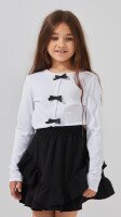 Блуза трикотажная для девочки MyChance 2580 128 см Белый