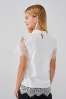 Блуза трикотажная для девочки Vio Faloni 3323 146 см Молочный (2000990495303S)(SC)  Фото №2