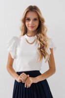 Блуза трикотажная для девочки Vio Faloni 3324 152 см Молочный (2000990495266S)(SC)
