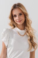 Блуза трикотажная для девочки Vio Faloni 3324 152 см Молочный (2000990495266S)(SC)  Фото №0