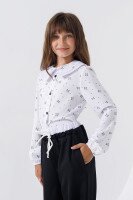 Блуза с узором для девочки MyChance 2414 140 см Белый (2000990618993D)(SC)  Фото №2