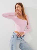 Купить Боди однотонный женский GENUA G01102-0001 XS Розовый Артикул: 2000999572272 Миниатюра фотографии № 3