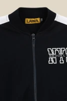 Бомбер з принтом для хлопчика LAWA P-BB02313 146 см Темно-синій  Фото №0